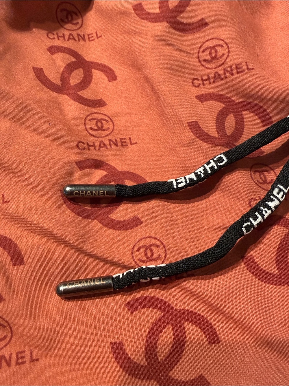 CHANEL Men’s Coral Logo Swim Trunks - Picture 2 of 5